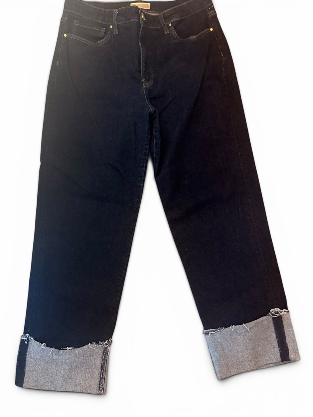 KUT From the Kloth Jeans Dark Wash Cuff Size 12